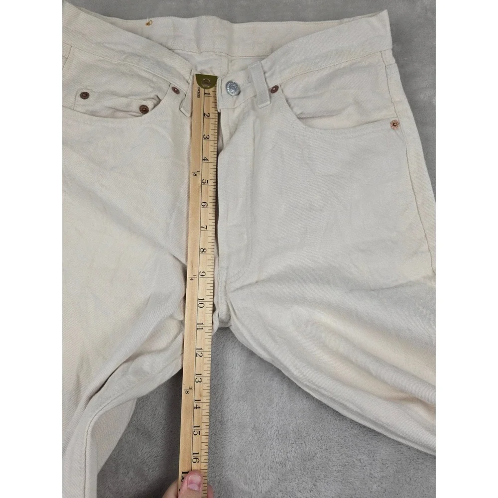 Vintage Levi's 501 Button Fly Jeans Men 32x34 Fit 30x33 USA Madee 80s Distressed